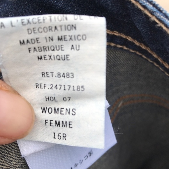 Eddie Bauer Jeans Womens 16R Bootcut High Rise Blue Denim - Picture 9 of 9